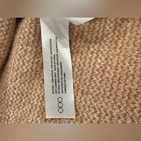 EN SAISON Bronte Sweater Miniskirt Cream & Tan Plaid Knit | Size Medium M - Picture 11 of 16